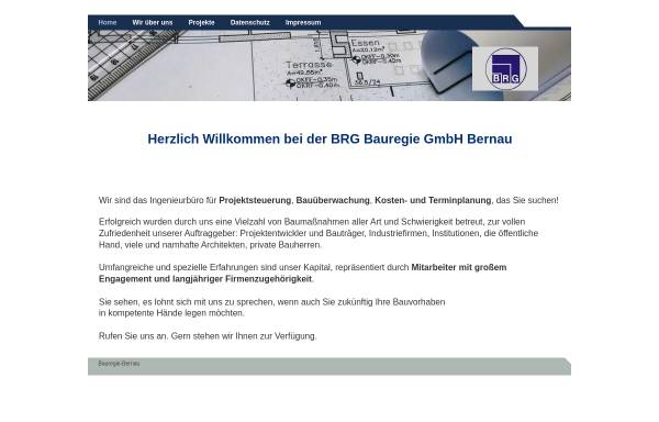 Vorschau von bauregie-bernau.de, BRG Bauregie Bernau GmbH