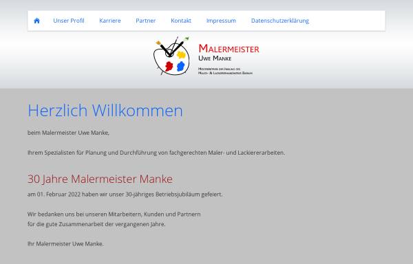 Vorschau von www.malermeister-manke.info, Malermeister Manke - Inh. Uwe Manke
