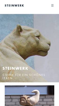 Vorschau der mobilen Webseite www.steinwerk-biesenthal.de, Steinwerk - Anne Schulz