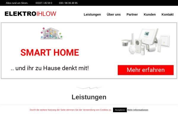 Vorschau von www.elektro-ihlow.de, Elektro Ihlow GmbH