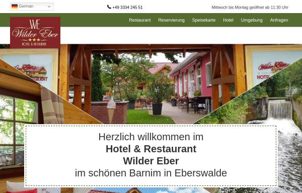 Vorschau von www.wilder-eber.de, Wilder Eber Hotel und Restaurant