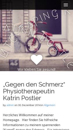 Vorschau der mobilen Webseite www.mtc-taping.de, MTC-Taping Katrin Postler