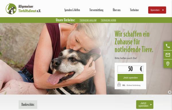 Vorschau von www.tierhilfsdienst.de, Tierschutzverein Horb e.V.