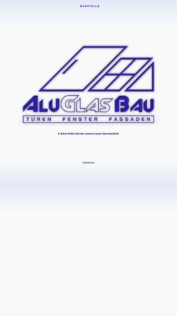Vorschau der mobilen Webseite aluglasbau.de, AluGlasBau Eberswalde GmbH