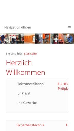 Vorschau der mobilen Webseite www.elektroanlagen-zepernick.de, Elektroanlagen Zepernick GmbH