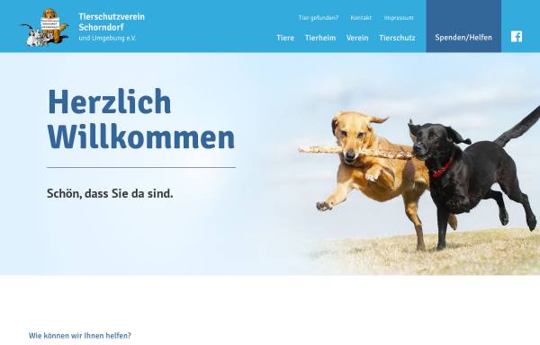 Vorschau von www.tierschutzverein-schorndorf.de, Tierschutzverein Schorndorf und Umgebung e.V.
