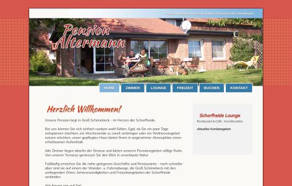 Vorschau von www.pension-schorfheide.de, Pension Altermann - Inh. Detlef Altermann