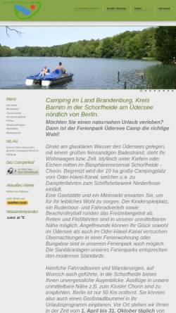 Vorschau der mobilen Webseite www.uedersee.de, Ferienpark Üdersee-Camp - Inh. Gerhard Kirste