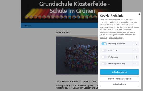 Vorschau von www.grundschule-klosterfelde.de, Grundschule Klosterfelde