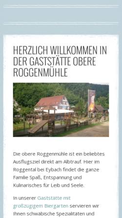 Vorschau der mobilen Webseite www.obereroggenmuehle.de, Tierschutzverein Tierhilfe Obere Roggenmühle e.V.