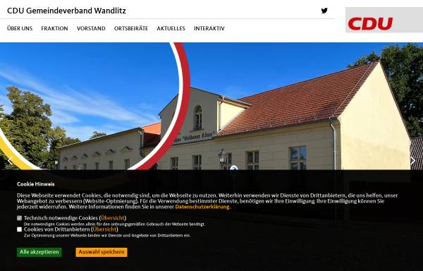 Vorschau von www.cdu-wandlitz.de, CDU Wandlitz