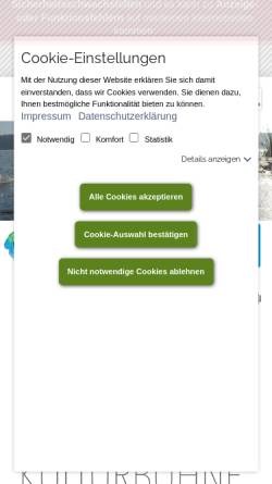 Vorschau der mobilen Webseite www.wandlitz.de, Goldener Löwe, Kulturbühne Wandlitz - Gemeinde Wandlitz