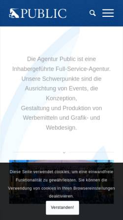 Vorschau der mobilen Webseite www.public-berlin.de, Public.Agentur für Kommunikation - Inh. Frank Göritz