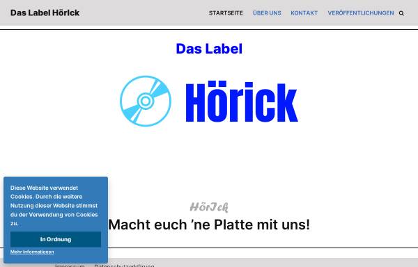 Vorschau von hoerick.de, Das Label HörIck - GbR HörIck