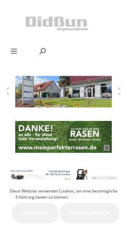 Vorschau der mobilen Webseite www.didssun.de, Forst- u. Gartentechnik Ing. Horst Didßun