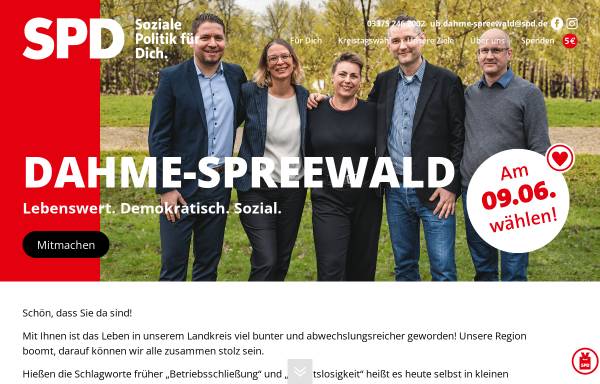 Vorschau von www.spd-lds.de, SPD Dahme-Spreewald