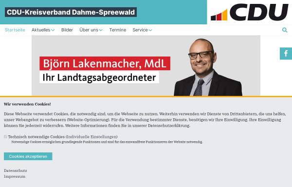 Vorschau von www.cdu-lds.de, CDU-Kreisverband Dahme-Spreewald