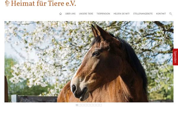 Vorschau von www.heimat-fuer-tiere.de, Heimat für Tiere - Der Gnadenhof e.V.