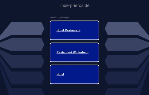 Vorschau von www.linde-prieros.de, Gasthaus und Pension Zur Linde - Inh. Hiltrud Enters
