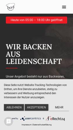 Vorschau der mobilen Webseite www.baecker-schueren-heidesee.de, Bäckerei & Konditorei Schüren GmbH