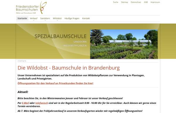 Friedersdorfer Baumschulen - Petra Müller & Peter Twisselmann GbR