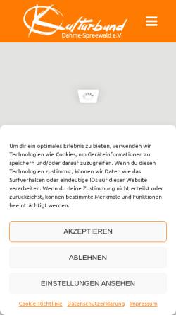 Vorschau der mobilen Webseite kulturbund-dahme-spreewald.de, Kulturbund Dahme-Spreewald e.V.