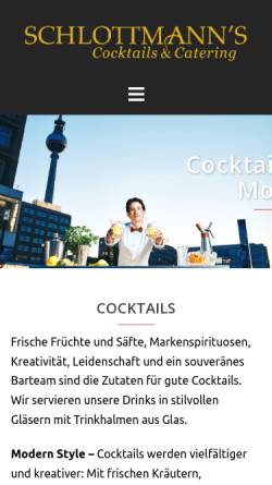 Vorschau der mobilen Webseite schlottmanns-catering.de, Echtermeyer & Schlottmann GbR
