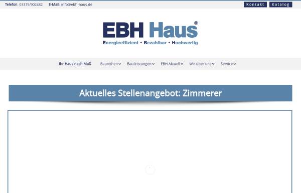 Vorschau von www.ebh-haus.de, EBH Dorst GmbH