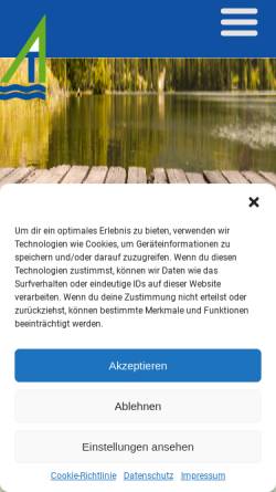 Vorschau der mobilen Webseite www.tazv-luckau.de, Trink- und Abwasserzweckverband Luckau