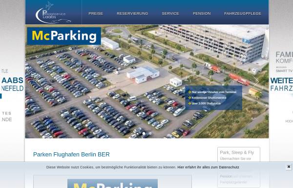 Vorschau von www.schoenefeld-parkplatz.de, Parkplatzservice Laabs