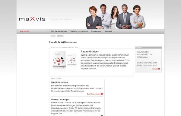 Vorschau von www.maxvis.de, MaXvis GmbH