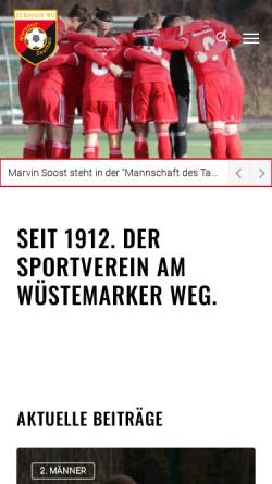 Vorschau der mobilen Webseite www.scemz.de, SC Eintracht Miersdorf/Zeuthen 1912 e.V.