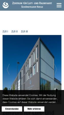 Vorschau der mobilen Webseite www.zlur.de, Zentrum für Luft- und Raumfahrt (ZuLR)