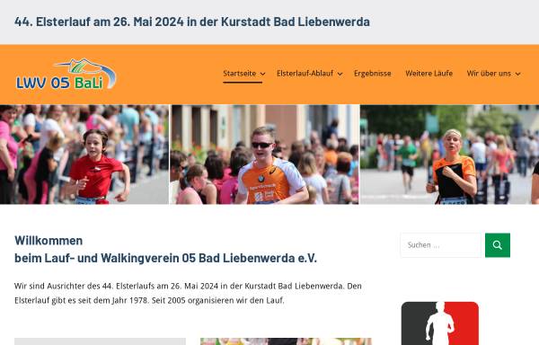 Vorschau von www.elsterlauf.de, Lauf- und Walkingverein 05 Bad Liebenwerda e.V.