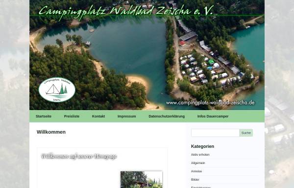 Campingplatz Waldbad Zeischa - Erholungsgebiet Waldbad Zeischa GmbH