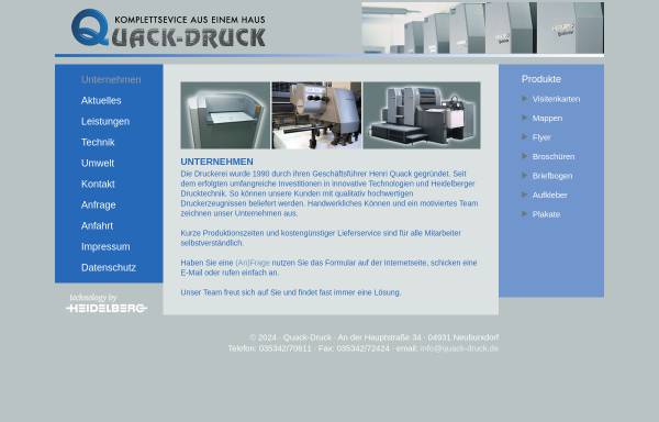 Vorschau von www.quack-druck.de, Quack Druck - Inh. Henri Quack
