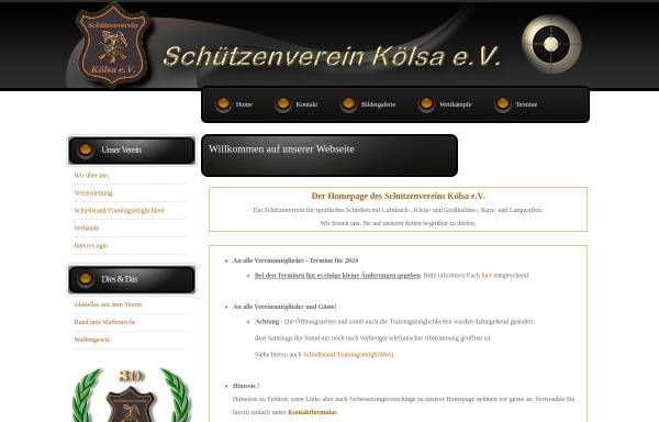 Vorschau von www.svkoelsa.de, Schützenverein Kölsa e.V.