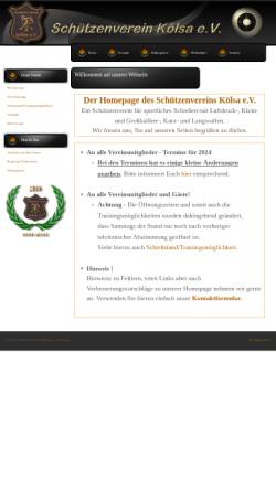 Vorschau der mobilen Webseite www.svkoelsa.de, Schützenverein Kölsa e.V.