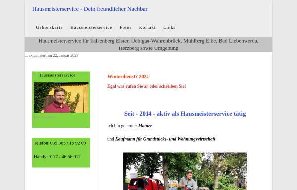 Vorschau von www.dein-freundlicher-nachbar.de, Hausmeisterservice, Dein freundlicher Nachbar - Inh. Mike Kaufmann