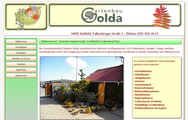 Vorschau von www.gartenbau-golda.de, Gartenbau Stephan Golda