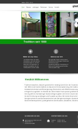 Vorschau der mobilen Webseite www.glasbau.de, Glasbau Gessner GmbH
