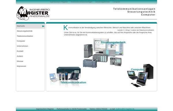 Vorschau von www.ib-magister.de, Ingenieurbüro Magister