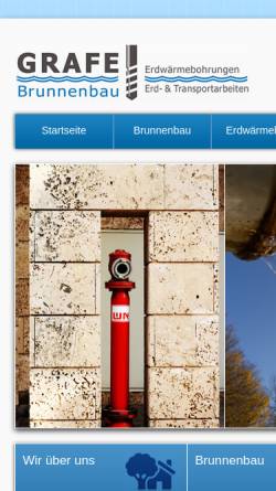 Vorschau der mobilen Webseite www.brunnenbau-grafe.de, Brunnenbau Grafe