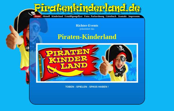 Vorschau von www.piratenkinderland.de, Piratenkinderland - Inh. Nicole Richter