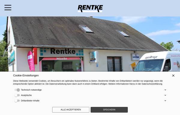 Vorschau von www.rentke.de, Rentke Elektro – Hausgeräte und Rentke Kommunikations- und Datentechnik