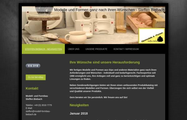 Vorschau von www.modell-formbau-biebach.de, Modell- und Formenbau Steffen Biebach