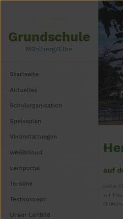 Vorschau der mobilen Webseite www.grundschule-muehlberg.de, Grundschule Mühlberg