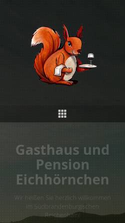 Vorschau der mobilen Webseite gasthaus-eichhoernchen.de, Gasthaus und Pension Eichhörnchen