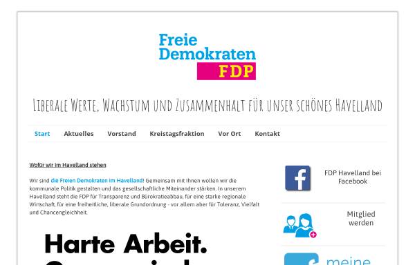 Vorschau von www.fdp-havelland.de, FDP Kreisverband Havelland