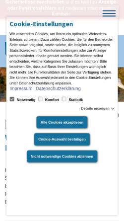 Vorschau der mobilen Webseite www.ketzin.de, Stadt Ketzin (Havel)